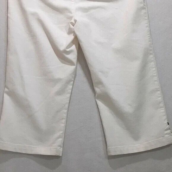 Christopher & Banks size 12 white cropped jeans - Picture 6 of 15